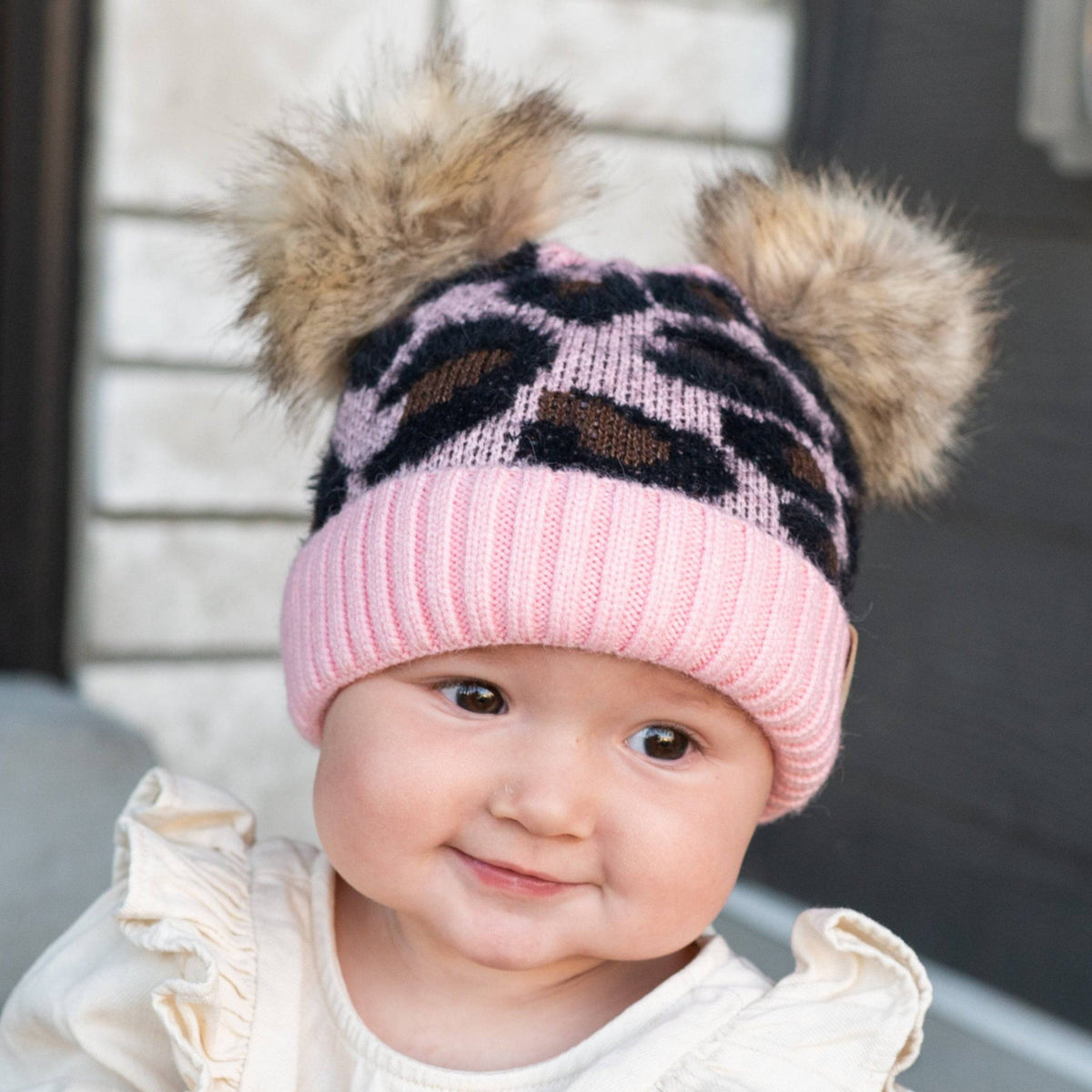 Cc double pom beanie hot sale baby