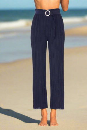 Belted Flowy Beach Pants - Lightweight - Truly Contagious