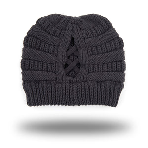 CC Criss-Cross Pony Beanie