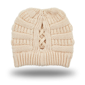 CC Criss-Cross Pony Beanie