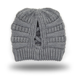 CC Criss-Cross Pony Beanie