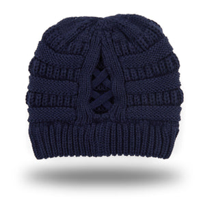 CC Criss-Cross Pony Beanie