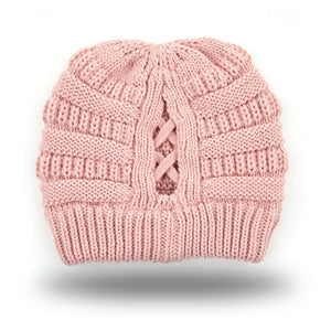 CC Criss-Cross Pony Beanie