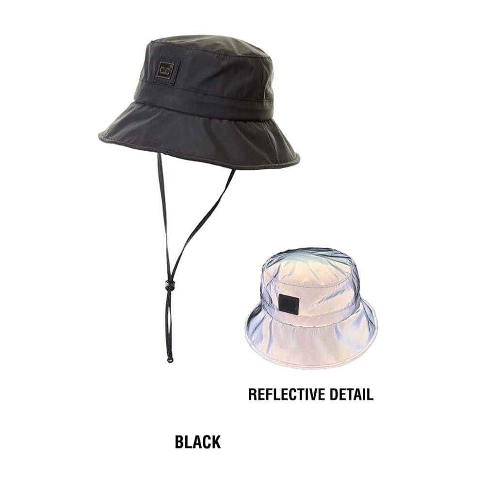 CC Waterproof Reflective Bucket Hat Black