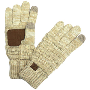 CC Brand Multi-Toned Touchscreen Tech Phone Gloves Winter Accessories