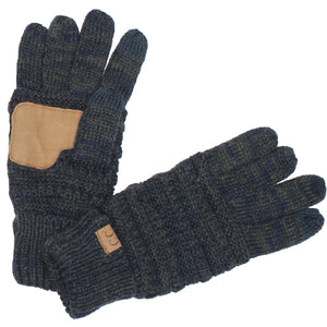 CC Brand Multi-Toned Touchscreen Tech Phone Gloves Winter Accessories