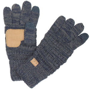 CC Brand Multi-Toned Touchscreen Tech Phone Gloves Winter Accessories