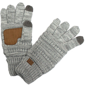 CC Brand Multi-Toned Touchscreen Tech Phone Gloves Winter Accessories