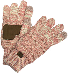 CC Brand Multi-Toned Touchscreen Tech Phone Gloves Winter Accessories