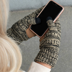 CC Brand Multi-Toned Touchscreen Tech Phone Gloves Winter Accessories