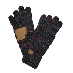 CC Brand Multi-Toned Touchscreen Tech Phone Gloves Winter Accessories