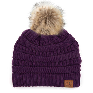 CC Trending Plush Pom Unisex Beanies Hats