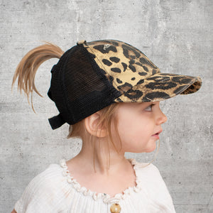 CC Multi-Level Criss Cross Kids and Adult Women's Baseball Ponytail Cap Hat